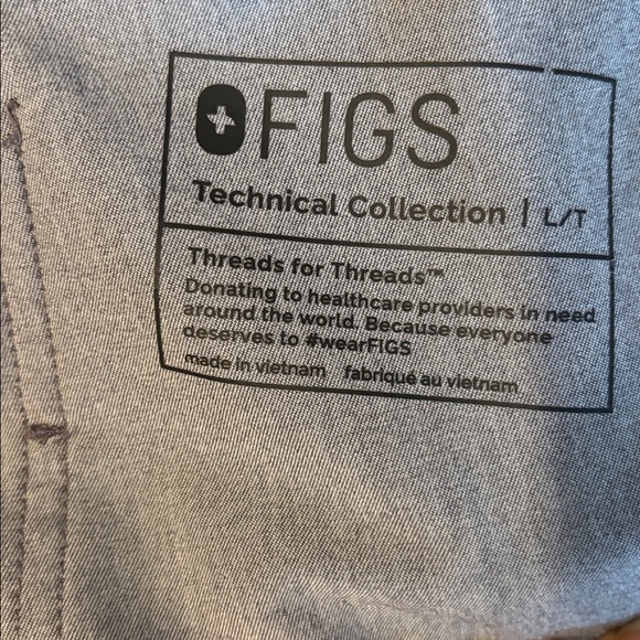 (2) L/T Figs Zamora Jogger Scrub Pants from Figs Technical Collection Gray - Picture 5 of 10